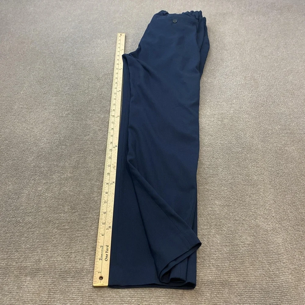 Banana‎ Republic Pants Mens 32R Navy Slim Fit Drawstring Waist Elastic Back